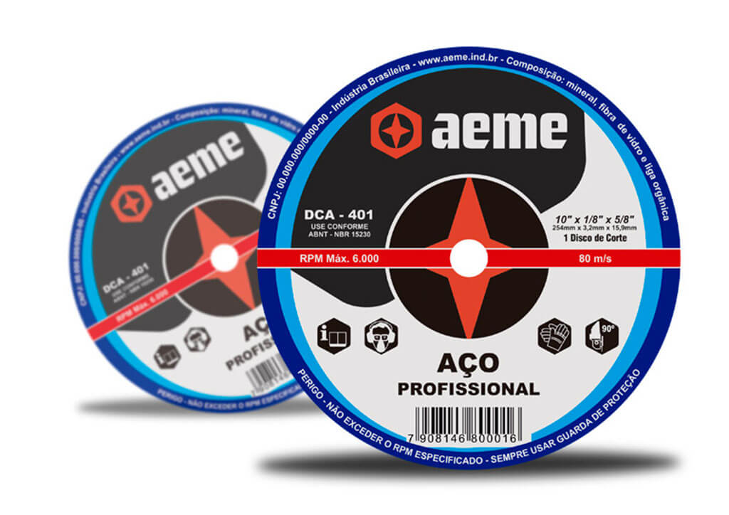 Disco de Corte para Aço Aeme DCA 401