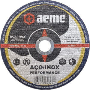 Disco de Corte Aeme para Aço/Inox DCA 502 7x1/8x7/8 (SKU 34406)