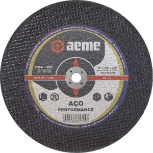 Disco de Corte Aeme para Aço/Inox DCA 502 10x1/8x5/8 (SKU 34416)