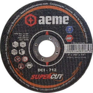 Disco de Corte Aeme para Aço/Inox DCI 712 5x065x7/8 (SKU 22282)