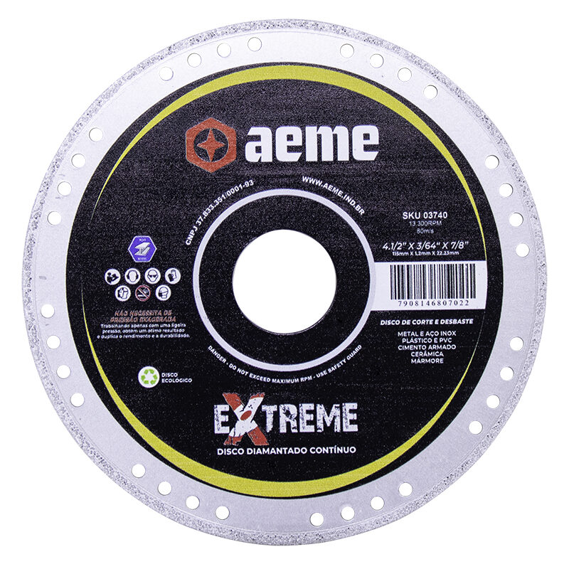 Disco de Corte Diamantado Extreme Alvenaria - 4.1/2" - 2